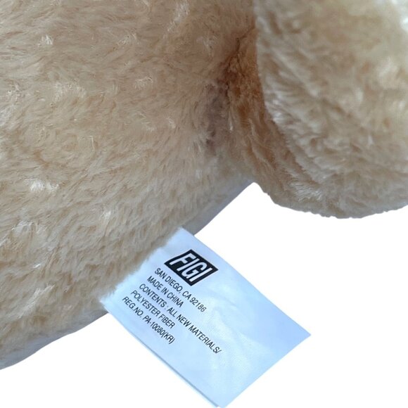 Dog Plush Golden Lab Puppy Holiday Christmas Deer Reindeer Antlers Red Scarf VTG - Picture 5 of 10